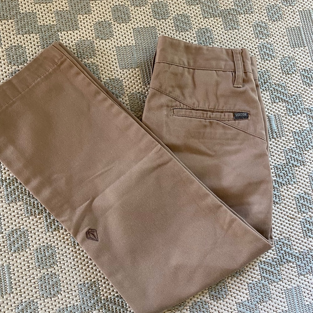Volcom boys tan pants